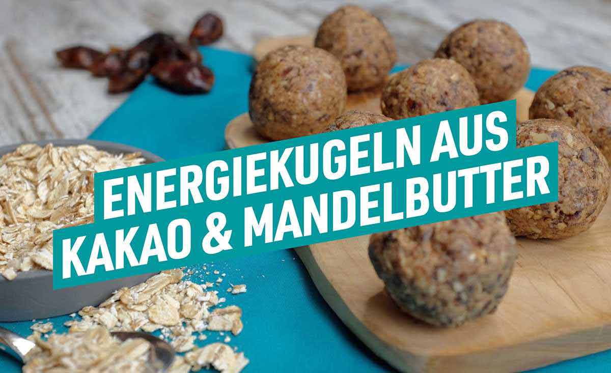 Energiekugeln aus Kakao & Mandelbutter