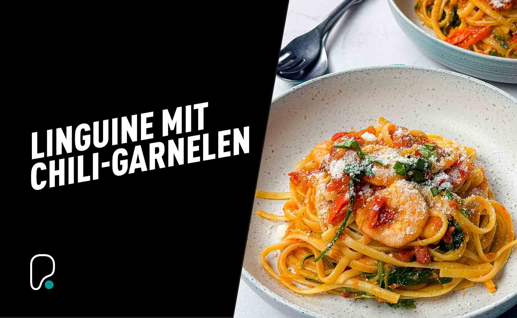 Rezept für Chili-Riesengarnelen-Linguine