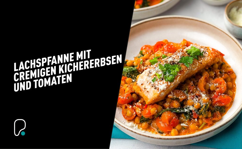 Suchst du nach einem feinen Z’Nacht für unter der Woche, das voller guter Nährstoffe steckt? Dann ist diese Lachspfanne mit cremigen Kichererbsen und Tomaten genau das Richtige für dich.